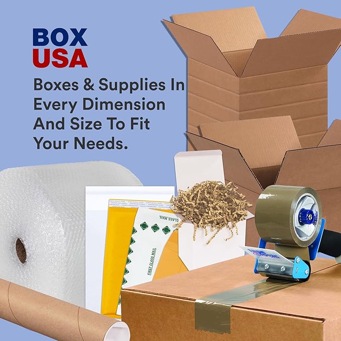 BOX USA 13 x 9 x 6 Corrugated Cardboard Boxes, Medium 13"L x 9"W x 6"H, Pack of 25 | Shipping, Packaging, Moving, Storage Box for Home or Business, Strong Wholesale Bulk Boxes