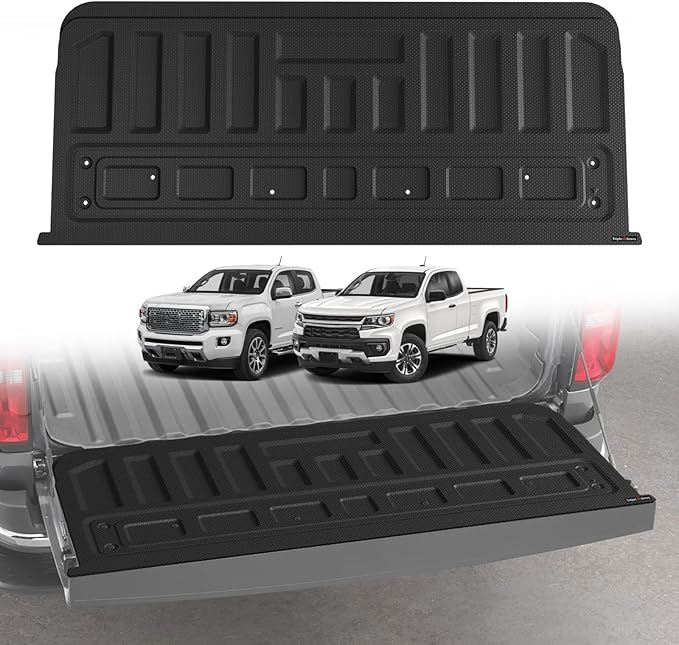 TripleAliners Tailgate Mat Compatible with 2015-2022 Chevy Colorado & GMC Canyon Tailgate Accessories Liner Protector All Weather TPE Custom Fit (Won't Fit Drop-in Liners)