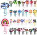 30 PCS Pharse Paper Clips Metal Paperclip Large Size Paper Clip Cute Bookmark Colorful Office Supplies Bookmark Clamp Desk Accessories Stationery for School Gifts for Christian