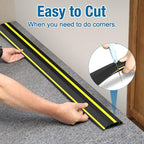 Eapele 10 ft Floor Cable Cover Protector, Heavy Duty PVC Duct Easy to Unroll, Prevent Trip Hazard for Home Office or Outdoor Settings