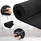 Amylove Polyurethane Foam 24" x 72" High Density Cushion Upholstery Foam Sheet for Seat Replacement DIY Projects Chairs Headboards Sofas Home(1/2" x 24" x 72",Black)