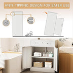 Metal Storage Cabinet with Drawer, 36" H White Locking Metal Cabinet, Adjustable Shelf File Cabinet Cabinet with Doors for Home Office, Garage, Warehouse, Laundry Room, Basement