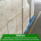 Farm Plastic Supply - Pallet Cover Bags 5 Pack - 3 Mil Clear (55" x 53" x 75") - Heavy Duty Construction Grade Strength Pallet Bags, Polyethylene Pallet Bags, Outdoor Protection, and Pallet Storage