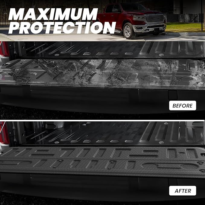 LASFIT Tailgate Mat for Ford F-150 2021-2026(Nof for Work Surface or Pro Access Tailgate) Truck Tailgate Liner All Weather Protector TPE Durable Tailgate Cover