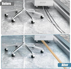 Floor Cord Covers for Wires 10FT Cable Hider Wire Cover Self Adhesive Cord Hider Floor for Offices, Homes, Workshops, Warehouses Cable Cavity 0.39" W x 0.27" H