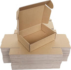 Shipping Boxes Corrugated Cardboard Mailer Boxes Literature Mailer for Packaging Small Business Craft Gifts Giving Products (Brown, 7x5x2)