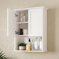 Bathroom Wall Cabinet, Over The Toilet Storage Cabinet, 23x29 Inch Medicine Cabinet with 2 Door & Adjustable Shelf, Bathroom Cabinet Wall Mount for Laundry Room, Kitchen, Small Spaces