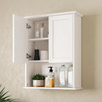 Bathroom Wall Cabinet, Over The Toilet Storage Cabinet, 23x29 Inch Medicine Cabinet with 2 Door & Adjustable Shelf, Bathroom Cabinet Wall Mount for Laundry Room, Kitchen, Small Spaces