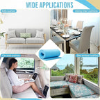 Frienda 2 Pcs Upholstery Foam 1" x 24" x 72" High Density Cushion Blue Polyurethane Craft Foam Padding for Seat Replacement DIY Projects Chairs Headboards Sofas Home