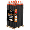 Xpose Safety 12 Inch Orange Traffic Cones - 4" Collar - Bulk Half Pallet 440 Pack - Multipurpose PVC Plastic Safety Cone for Parking, Soccer, Caution, Kids, and Construction - DOT Approved
