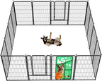 FXW Rollick Unleashed Dog Playpen for Indoor, Yard, RV Camping, 45 inch 16 Panels for Large Dogs│Patented