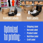 Westinghouse Thermal Shipping Label Printer USB, 4x6 Label Commercial Grade, Compatible with USPS, UPS, FedEx, eBay, Shopify, Amazon, & More, Desktop Label Printer for Packages, Includes Sample Labels