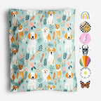 Package Mint Poly Mailers Cute Shipping Bags for Clothing, Plastic Mailing Bags for Small Business Self Seal, Non-Padded Waterproof Packaging Envelope, 10x13 Multi-Color, 100 Pack