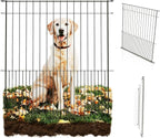 WESLEY'S CORNER Tall Fence Panels - 32”H x 29”L, No Dig Metal Dog Fence, Heavy Duty Garden Border & Animal Barrier, Rustproof, Decorative Fencing for Backyards, Frontyards, Outdoors and Edging