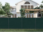 Patio 5' x 77' Outdoor Privacy Screen Freestanding Temporary Fence Panels Net Cover with Metal Poles for Outside Backyard Pool Garden Air Conditioner Fencing, Green