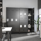 6 Doors Locker Storage Cabinet, Metal Locker for Employees, 72" Tall Lockers for Office School Gym Home, Require Assembly (Black)