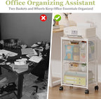 Rolling File Cart with 2 Storage Drawers,Under Desk Storage Cart,Hanging File Folder Organizer with Wheels, Filing Cabinet Mobile Printer Stand Utility Craft Cart for Home Office,White
