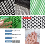 Plastic Wire Mesh Fence, Fencing Chicken Wire Fence with 1.8cm/0.7in Mesh Holes, for Pet Fencing Garden Balcony Grass Protection Farm Crafts(Size:Mesh 0.7in-3.3ft Wx33ft L,Color:White)