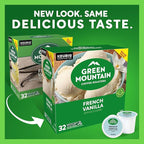 Green Mountain Coffee Roasters French Vanilla Coffee, Keurig Single-Serve K-Cup pods, Light Roast, 32 Count