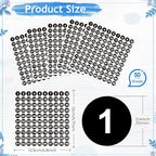 Outus 5000 Pcs 0.4 Inch 1 to 100 Number Stickers Small Number Dot Labels Consecutive Inventory Locker Storage Organizing Removable Stickers for Indoor Outdoor Office Black White