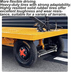 Electric Foldable Platform Truck 600Kg Capacity Steel Push Cart Portable Durable Folding Hand Truck for Warehouses Homes Businesses Space-Saving Transport Trolley