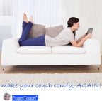 FoamTouch Upholstery Foam Cushion High Density 2'' Height x 30'' Width x 72'' Length