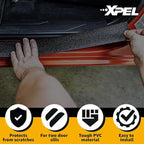 XPEL Black Universal Door Sill Guard (60" x 2.75") Paint Protection Film Kit
