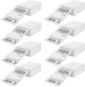 DGBDPACK Fanfold Direct Thermal Shipping Labels 4''x6'' 2400 Labels/8 Stacks (300 Pcs per Stack), Compatible with Zebra Rollo Beeprt Printer Ultra Adhesive