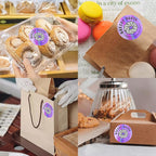 CLASSY 2" Circle Thermal Sticker Label - Multi-Purpose Self-Adhesive Round Direct Thermal Labels for Name Tags, Inventory, Color Coding, Logo Design (400 Labels/Roll, Laser Purple)