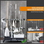 Generic Multifunctional Cleaning Cart and Tool Organizer - Broom and Mop Holder