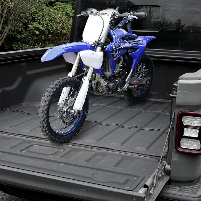 Truck Bed Mat 5FT for Jeep Gladiator JT 2026 2025 2024 2023 2022 2021 2020, All Weather TPE Heavy Duty Truck Mat Rear Bed Liner Cargo Mat for 2025 Jeep Gladiator Accessories