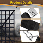 Cargo Net for Pickup Truck Bed, Heavy Duty 1100 lbs Capacity, Adjustable Cam Buckles & S-Hooks, Thick Herringbone Nylon, with Drawstring Storage Bag for Trailers and Trucks (66" x 50")