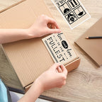 3x5 Inch Thermal Label Stickers,300Pcs Waterproof Rectangle Labels for Storage Bins,Moving Boxes,Address & Inventory Organization,Small Business Labeling,Light Brown