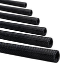 Split-Sleeve Wire Loom for High-Temperature Automotive Harness and Home Cable Management, 25ft - 5/8 inch Braided Cable Management Sleeve Cord Protector, Self-Wrapping Split Wire Loom