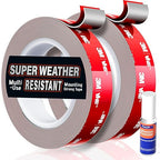 Double Sided Tape Heavy Duty Made of 3M VHB, 30FT Outdoor Heat Resistant Automotive Waterproof Mounting Tape, 0.6In Width Super Strong Adhesion Foam Tape
