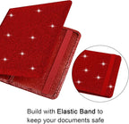 Wisdompro Small Car Registration and Insurance Documents Holder - Premium PU Leather Vehicle Glove Box Paperwork Wallet Case Organizer for ID, Driver's License, Key Contact Information Cards