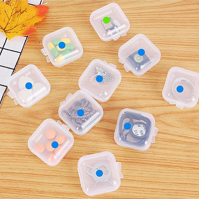 PARLAIM 1/4 Inch Round Permanent Adhesive Color-Code Dot Stickers,1000 Stickers Roll dots Label Dispenser Box Green Circle Stickers Labelss (Blue)