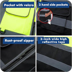 BeautyWill 10/20 Pack Custom Logo Safety Vest,Bulk High Visibility Class 2 Reflective Work Vests