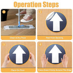 5PCS Arrow Floor Stickers Removable Adhesive Directional Sign Floor Decal Waterproof Arrow Marking Vinyl Sign Non-Slip Removable Reusable Safe Road Instructions Sticker for Floors Wall Applications