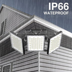2025 Elite New Upgraded LED Flood Light Outdoor 450W 67500lm Stadium Flood Lights, 5000K D IP66 Waterproof Adjustable Floodlight for Street, Parking Lot