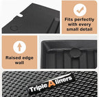 TripleAliners for Tacoma 2024 2025 | Truck Bed Mat & Tailgate Mat | All Weather Liners Compatible with 2024+ Toyota Tacoma Accessories Cargo Liner Protection (Fit 6FT Truck Bed), 2PCS
