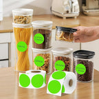 2 Inch Light Green Circle Stickers 500 Pcs,Permanent Color Coding Dots for Office,Home Organization, File Classification,Multipurpose Labels