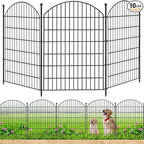 Decorative Garden Fence 40in (H) x24ft (L), 10 Pack No Dig Fence Animal Barrier for Dog, Arched Flower Bed Edging, Wire Border Panel Fencing for Yard Patio Outdoor Decor