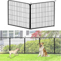 Decorative Metal Garden Fence Add-on Fence Panels, 32in(H) x 5.3Ft(L) No Dig Fence 2 Panels Fencing for Dogs Animal Barrier Fence Garden Fencing for Yard, Patio, Without Gate