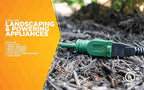 Woods Yard Master Extension Cord - Flexible Power for Patio & Landscape Use - Light Duty - SJTW Extension - 16 Gauge - 3 Prong - Green - 80 Foot