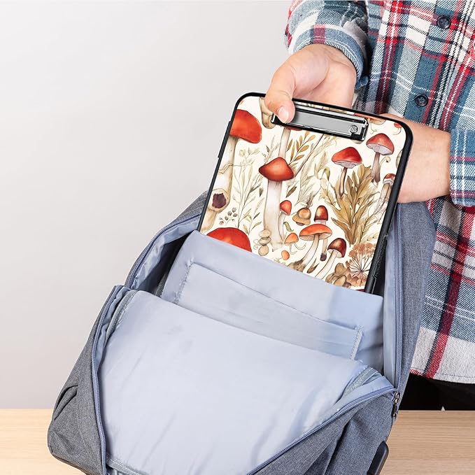 Heavy-Duty Plastic Storage Clipboard with Pen Holder, Low-Profile Clip, Clipboard Folder for Teachers and Offices