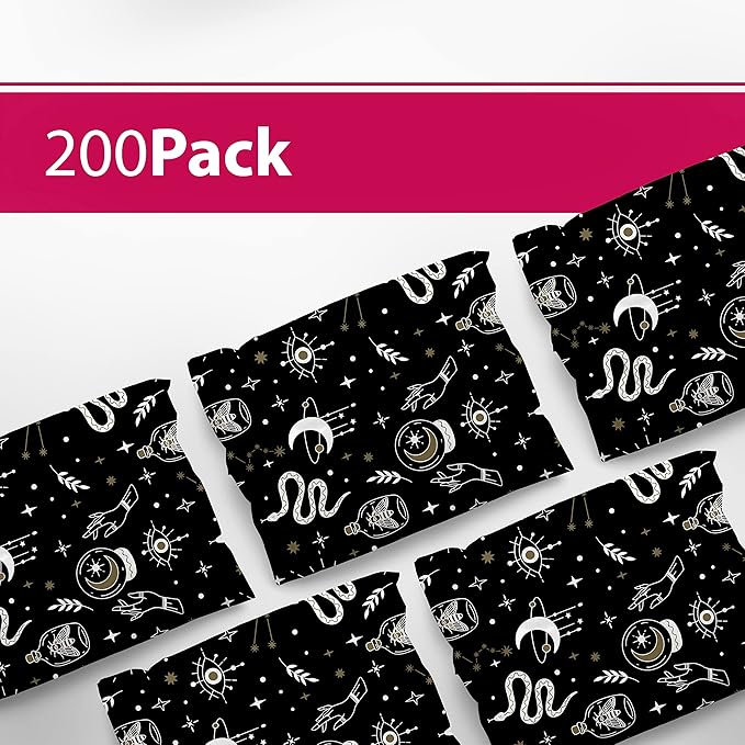 6x9 Poly Mailers – Celestial Magic – Waterproof, Tear-Resistant Shipping Bags with Adhesive Seal – 200 Pack – Package Mint