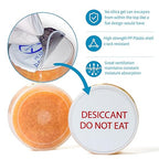 30 Gram 5 Packs Silica Gel Desiccant Canister, Orange to White Indicating Desiccants Capsules, Moisture Absorbers for Food Storage, Food Grade Desiccant Dehumidifiers