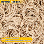 700 Pcs Rubber Bands, Size #16 Reusable Elastic Rubber Band for Office Supplies File Folders, Home Packaging, Crafts DIY Bundling, Multipurpose (Beige)