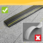 20 Ft Heavy Duty Floor Cord Cover Cable Protector, 3 Channels Protect Cords and Prevent a Trip Hazard— Conceal Wires at Home, Office, Warehouse, Workshop, Concerts